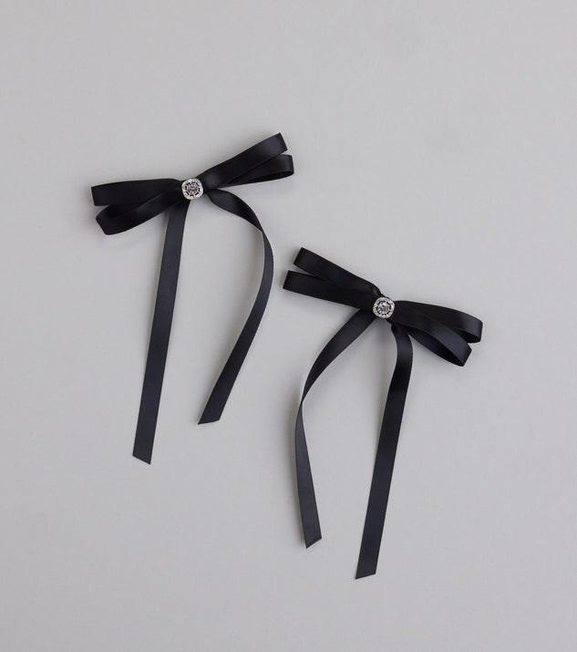 Hint Of Glamour Two Pack Hair Bow Set