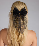 Here For Romance Lace Hair Bow Clip