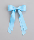Poised Impression Ribbon Hair Bow Clip