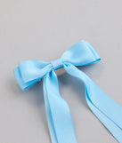 Poised Impression Ribbon Hair Bow Clip