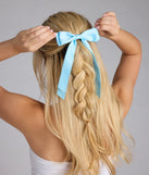 Poised Impression Ribbon Hair Bow Clip