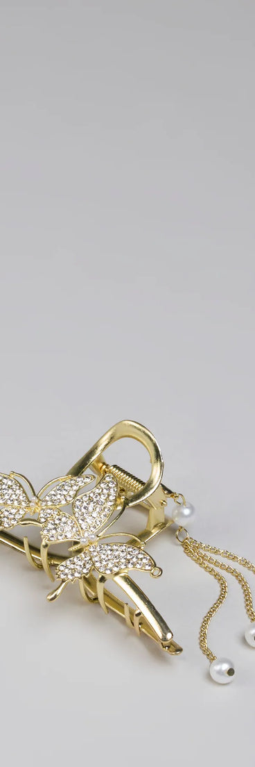 Ethereal Beauty Butterfly Fringe Claw Clip
