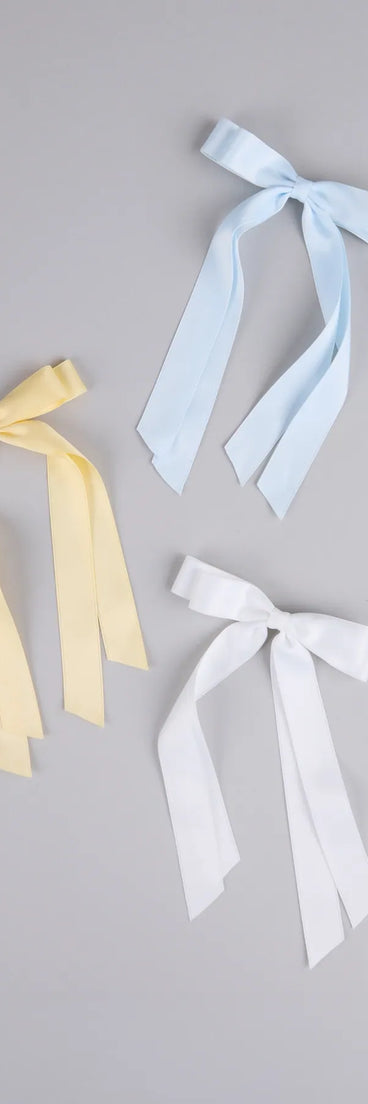 Style your vibe in seconds with the Pretty Please Hair Bow Clip Set in multi-color, a fashion accessories essential that completes any outfit with ease.