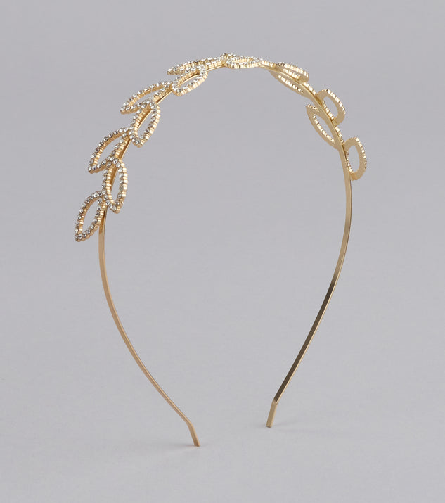 Shop Windsor Crowning Moment Rhinestone Leaf Headband Online – Trendy & Affordable Fashion