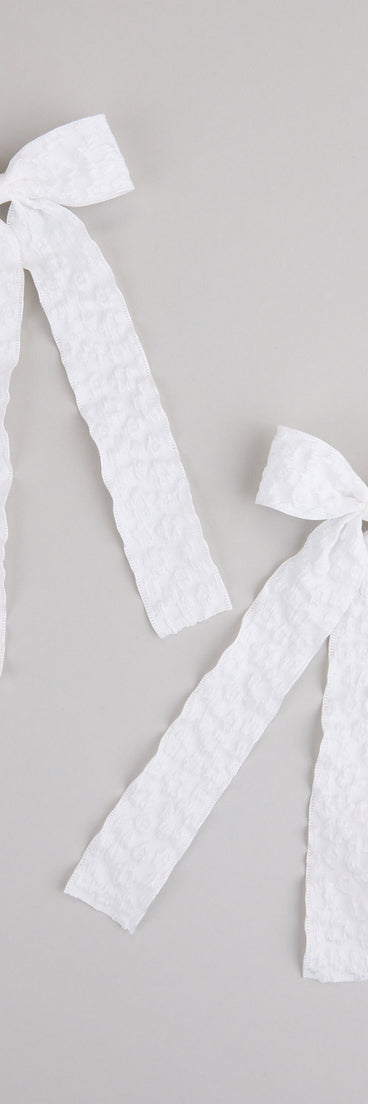 Soft Girl Season Hair Bow Clip Set