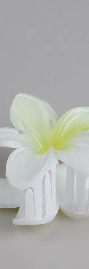 Tropical Blooms Flower Hair Claw Clip