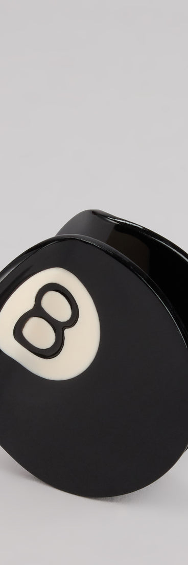 Lucky Shot 8 Ball Hair Clip