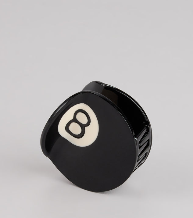 Lucky Shot 8 Ball Hair Clip