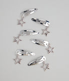 Cosmic Charm Star Six-Pack Barrettes