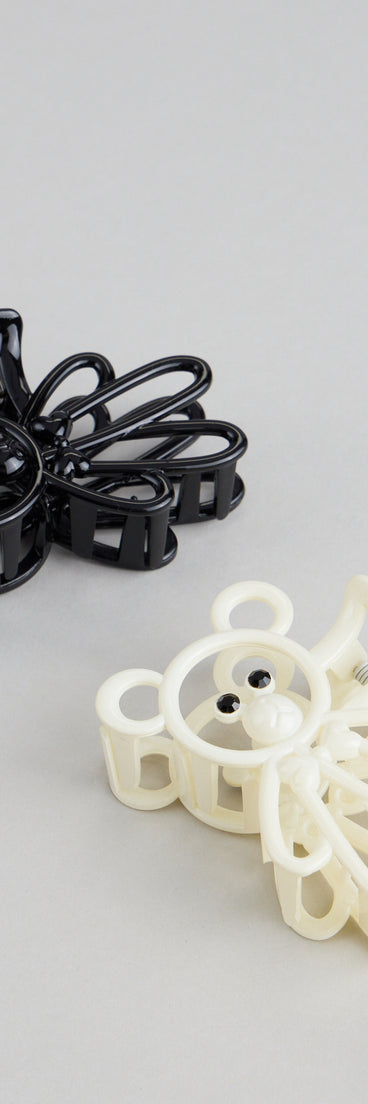 Beary Cute Hair Claw Clips