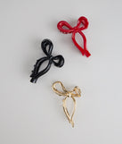 Pretty Little Bow Three-Pack Hair Clip Set