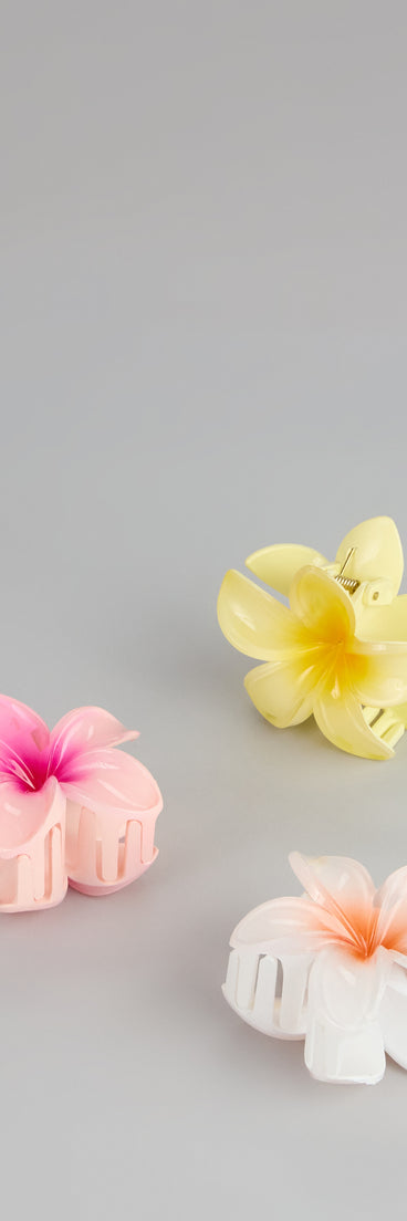 Sweet Bloom Flower Hair Clip Set