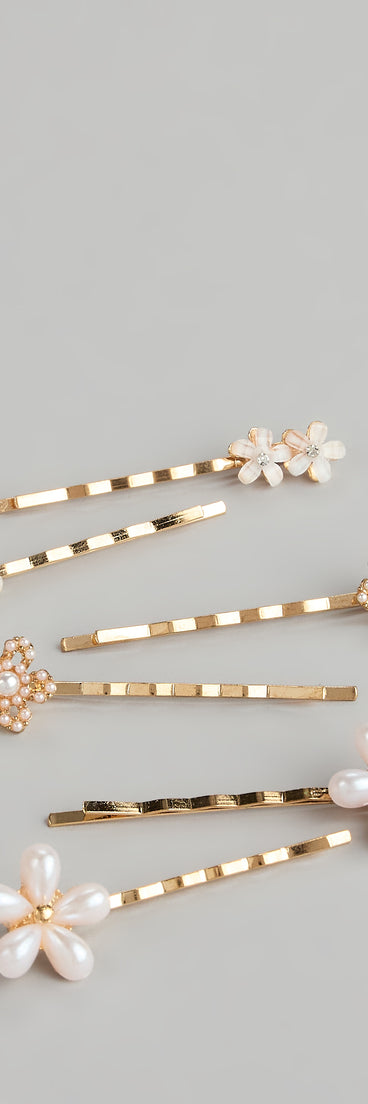 Style your vibe in seconds with the Petal Perfect Six Pack Bobby Pins, a fashion accessories essential that completes any outfit with ease.