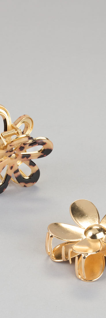 In Bloom Flower Claw Clip Set