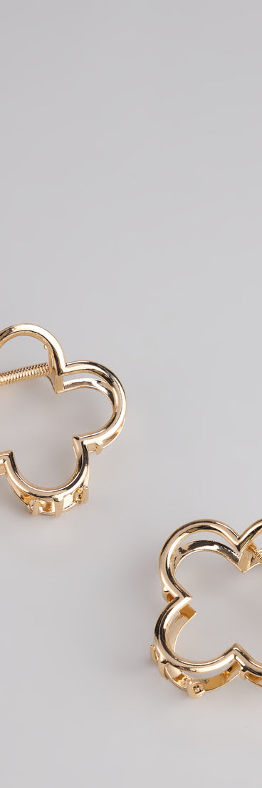 Sleek Chic Clover Claw Clip Set