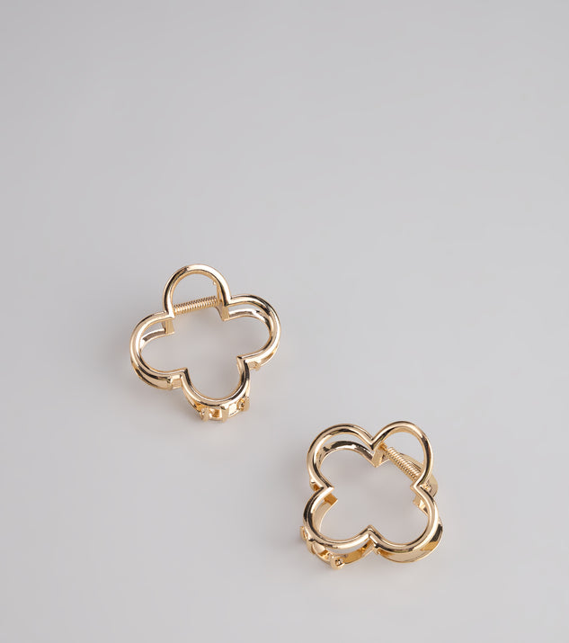 Sleek Chic Clover Claw Clip Set