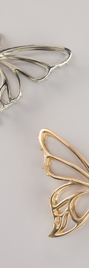 Winged Beauty Butterfly Claw Clip Duo