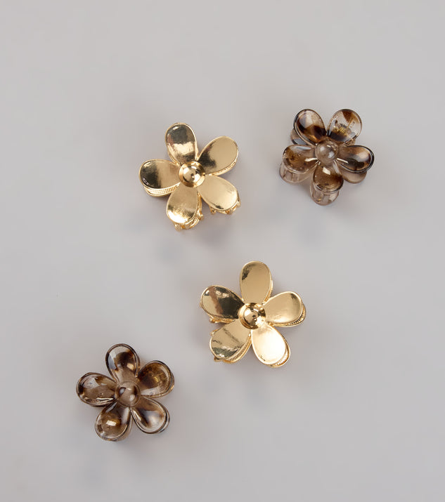 Bloom Goals Flower Hair Clip Set