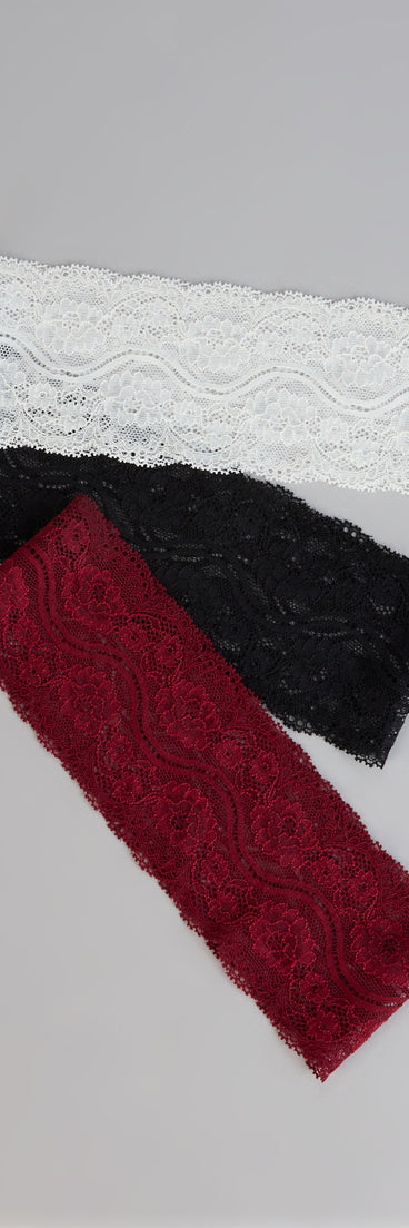 Pretty in Lace Three-Pack Headbands