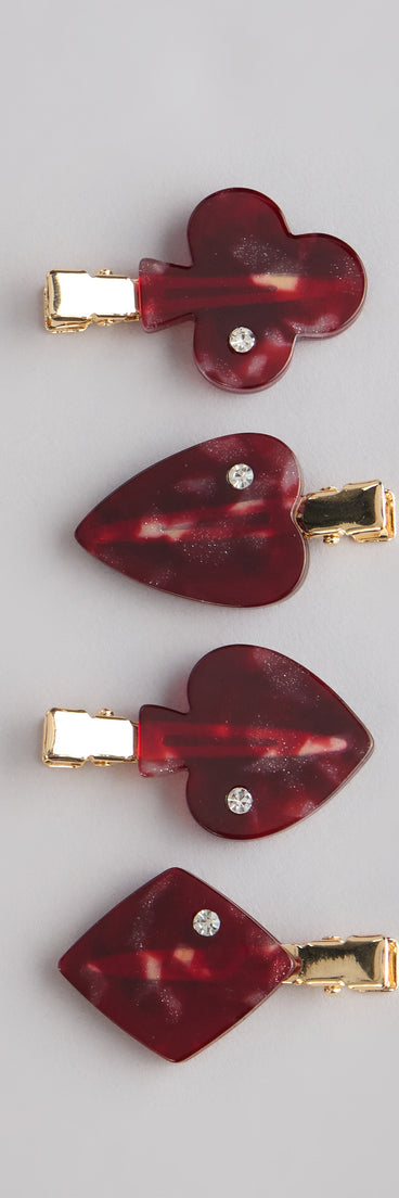 Lucky You Charm Hair Clip Set