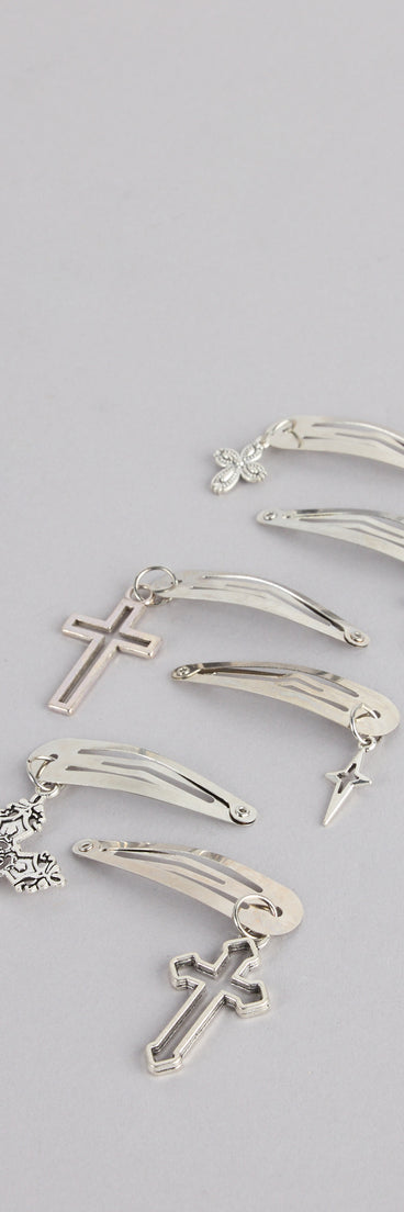 Cool Girl Cross Barrette Set