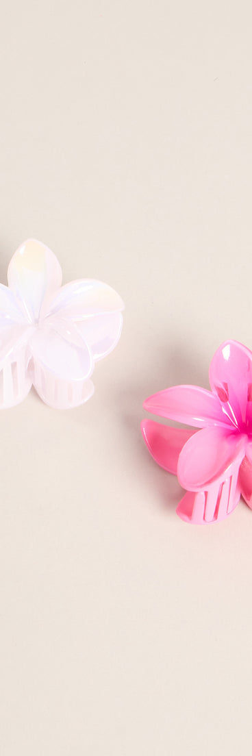 Island Crush Flower Two-Pack Hair Clips
