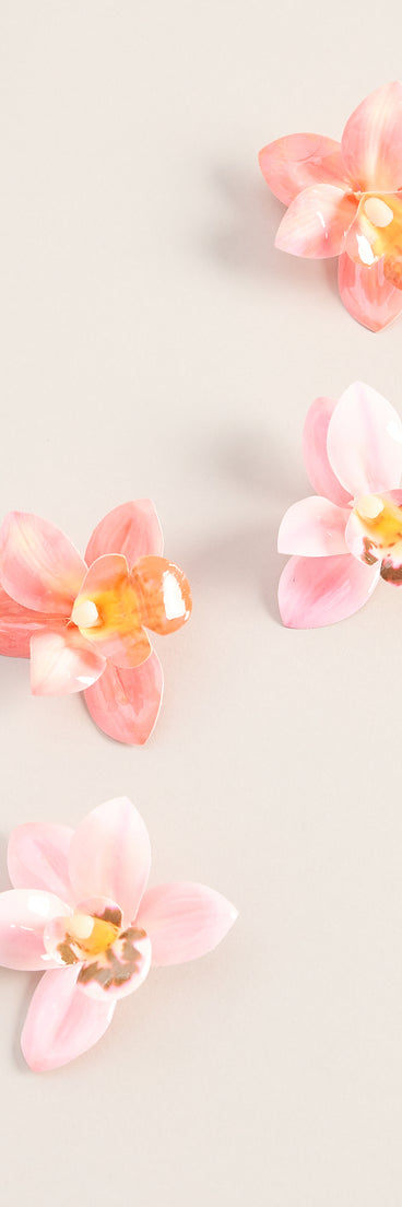 Tropical Flair Four-Pack Hair Clips Set