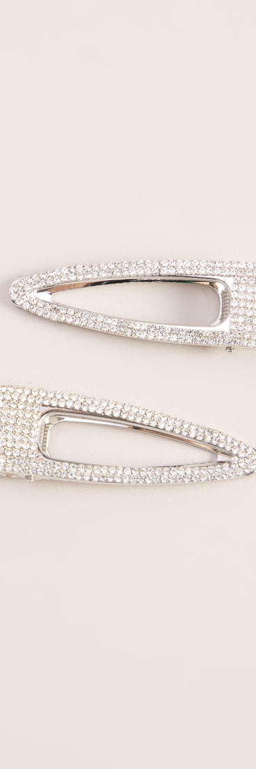 Finishing Touch Rhinestone Hair Clips