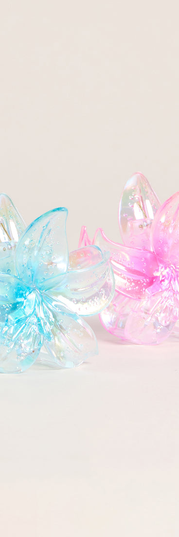 Cute Catch Flower Two Pack Hair Clips