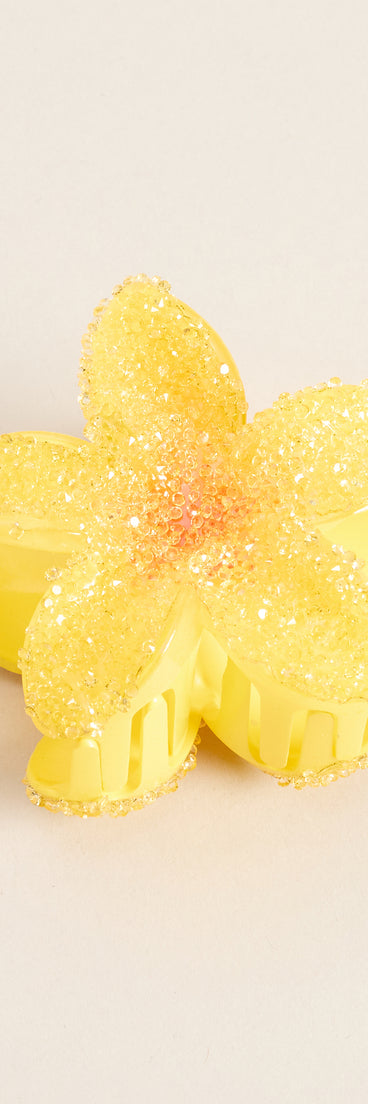 Paradise Pending Flower Hair Claw Clip