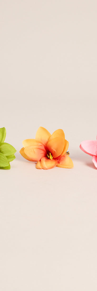 Tropic Crush Flower Hair Clip Set