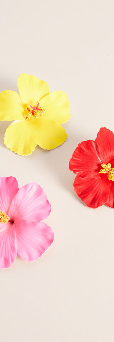 Aloha For Now Flower Hair Pin Set