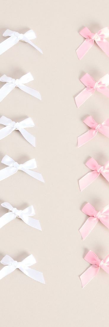 Bow Mood Mini Hair Clip Set