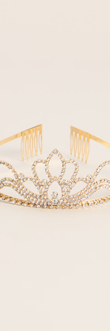 Crowned For The Night Rhinestone Tiara