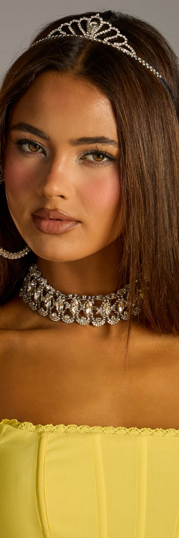 Crowned In Shine Rhinestone Tiara