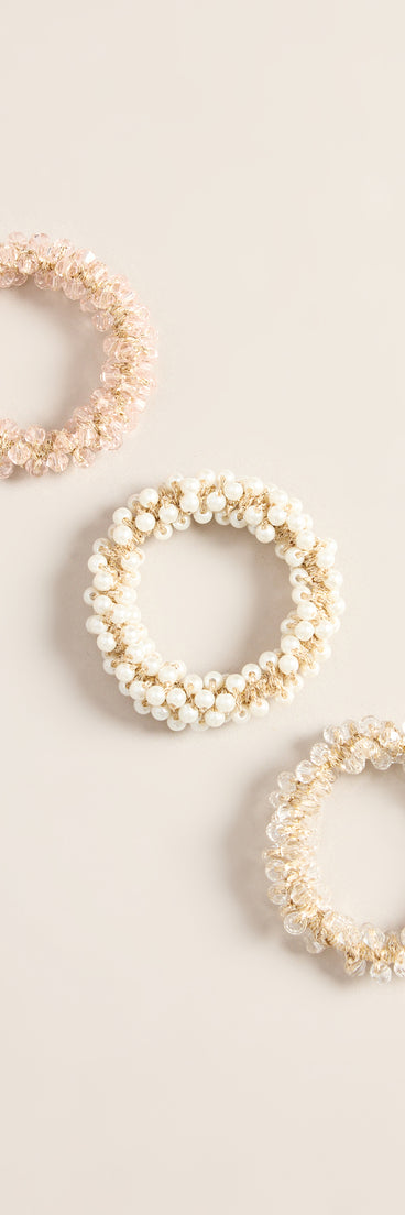 Tie It Up Beaded Hair Tie Set