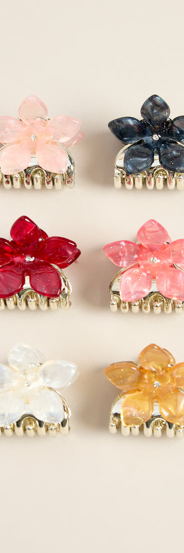 Fresh Pick Mini Flower Hair Clip Set