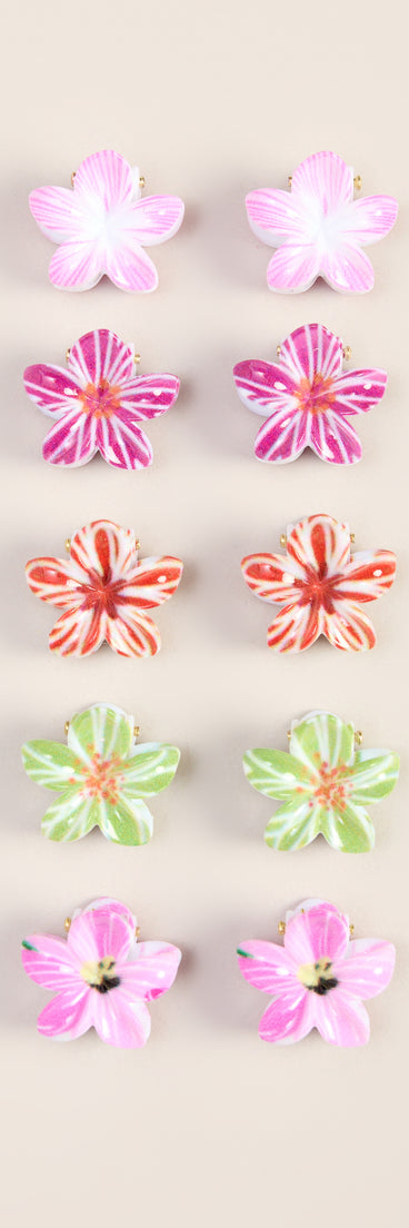 Floral Flair Mini Hair Clip Set