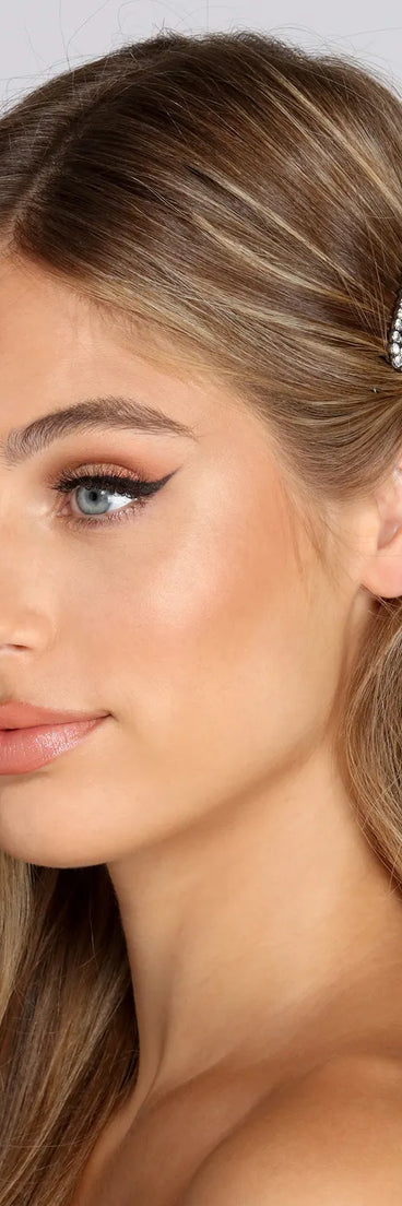 Glam And Glitz Rhinestone Hair Barrettes