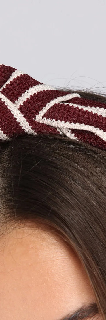 Striped & Knotted Headband