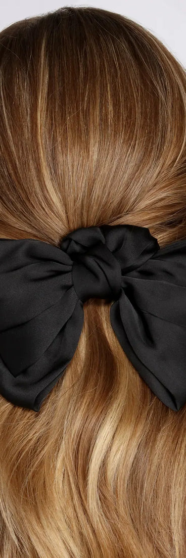 Over-sized Baby Doll Bow Barrette