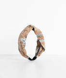 Paisley Satin Twist Headband