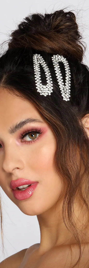 Try Me Rhinestone Hair Clips