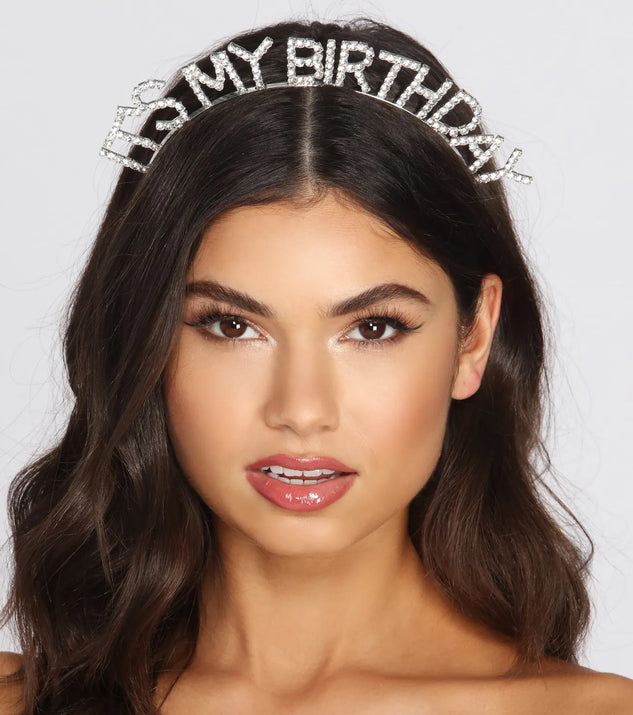 It's My Birthday Rhinestone Headband