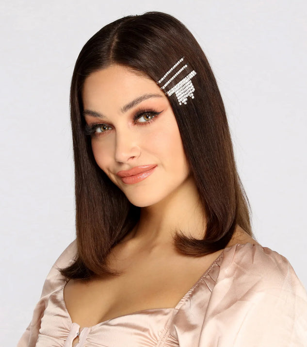 Rhinestone Fringe Bobby Pin 7 Pack