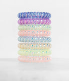 Rainbow Hair Coils Set of 8