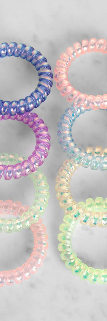 Rainbow Hair Coils Set of 8