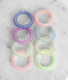 Rainbow Hair Coils Set of 8