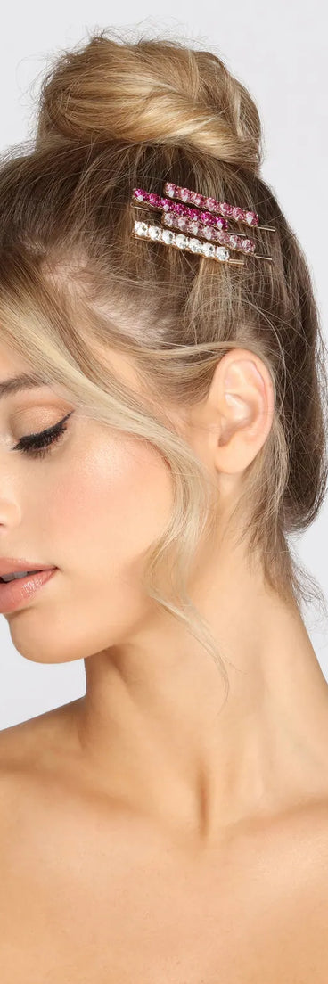 Five Pack Ombre Stone Bobby Pins