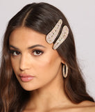 Two Pack Iridescent Gemstone Hair Clips